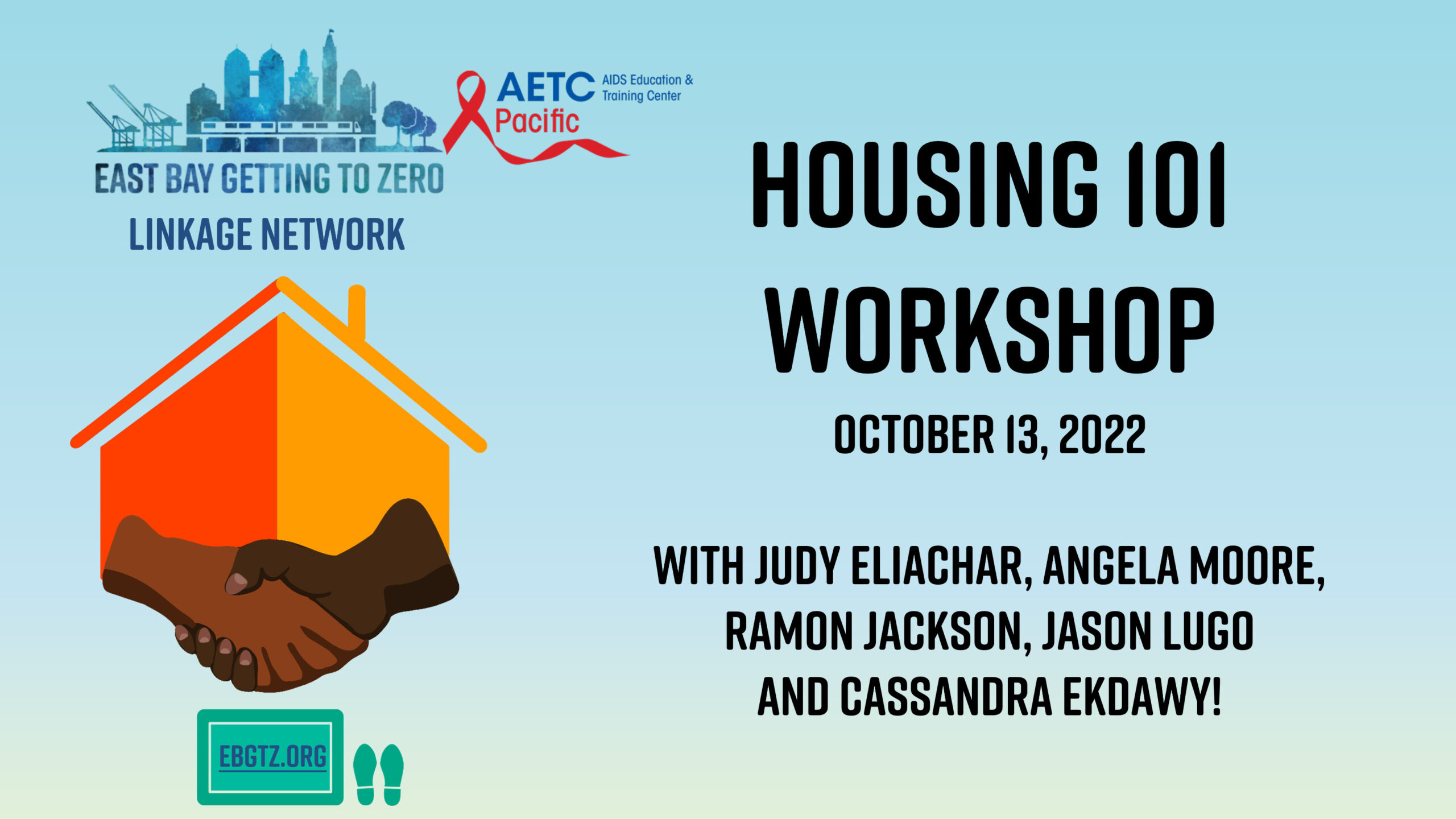 Graphic showing the October 13, 2022 Housing 101 workshop